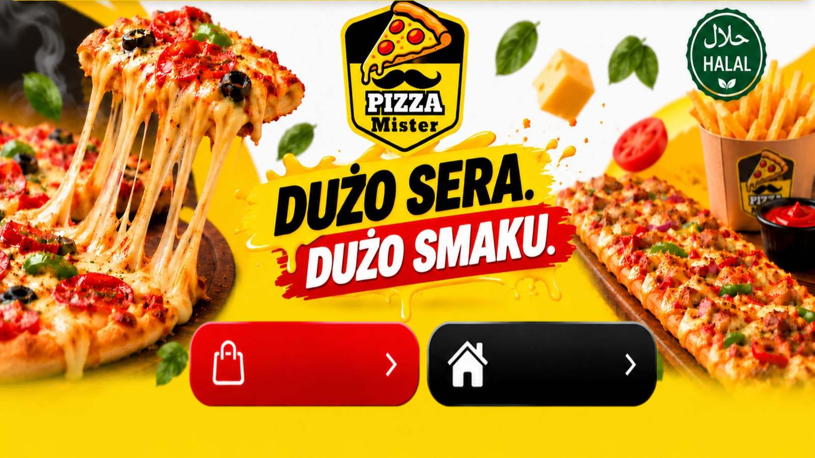 Pizza Mister — Dużo sera. Dużo smaku.